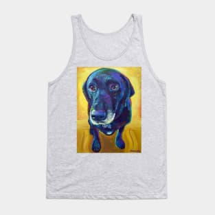 Big-Eyed Black Labrador Tank Top